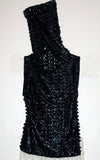 black laser cut hoodie l'une collection by anh volcek