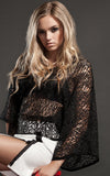 kimono netted top l'une collection
