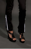 black zippered pants l'une collection