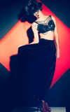 Black plastic and chain bra L'une Collection by Anh Volcek