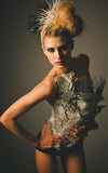 womens plastic and glass iceberg l'une collection bustier