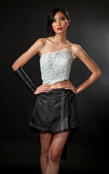 Silver_Plastic_Bustier_Black_Satin_Butterfly_Skirt_L_une_Collection.jpg