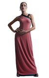 womens maxi jersey dress l'une collection by anh volcek