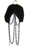 Womens Black Chain Shrug L'une Collection