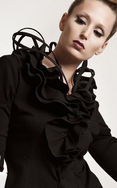 womens black corset top l'une collection