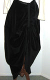 womens draped velvet skirt l'une collection front full length