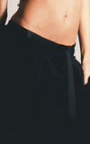 womens draped velvet skirt l'une collection close up