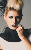 black elastic necklace